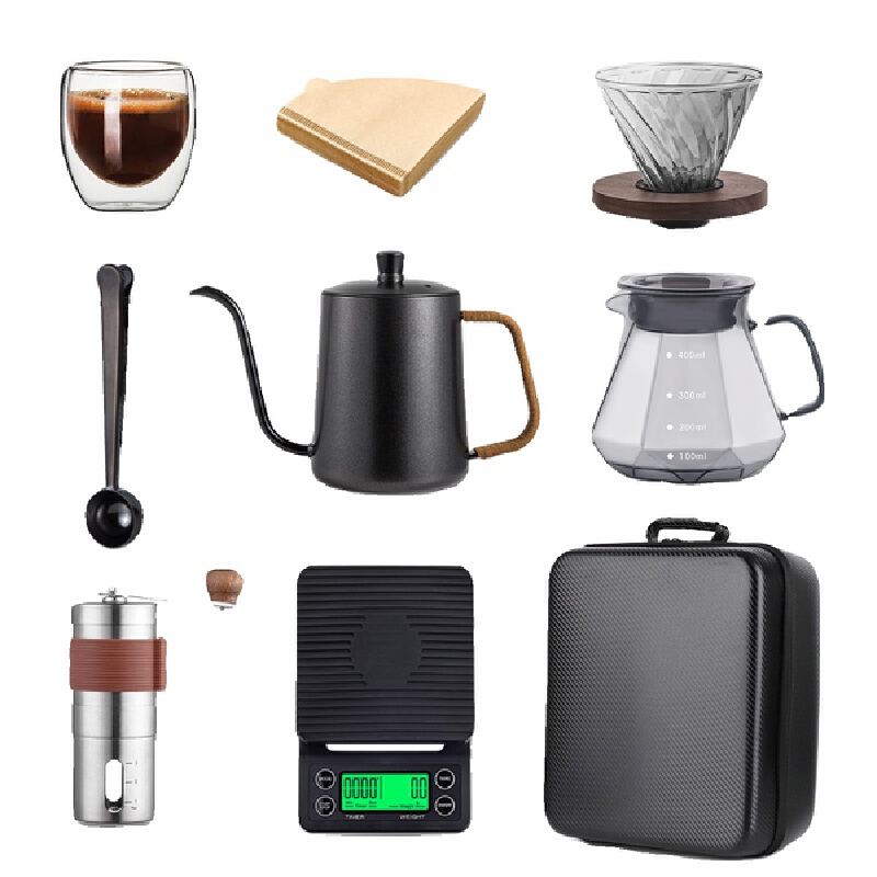 Coffee Equipment Pour Over - Acessórios para café: kit portátil para