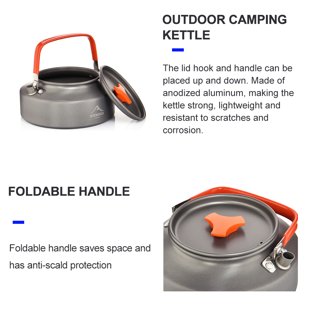 Widesea-Camping Chaleira, 1.1L - Coffee Equipment For Camping avaliação e preço