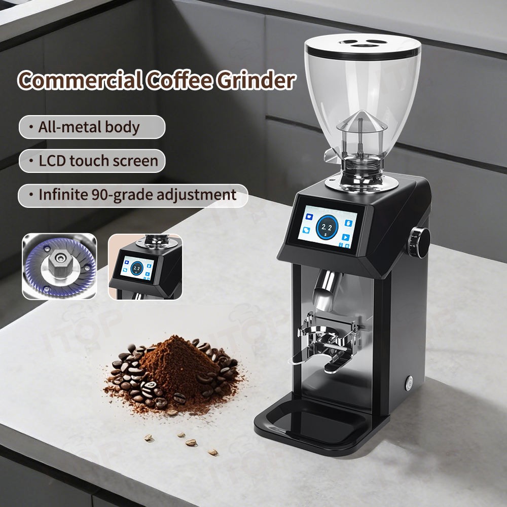 Moedor de café elétrico ITOP c - Coffee Grinder Burr Flat avaliação e preço