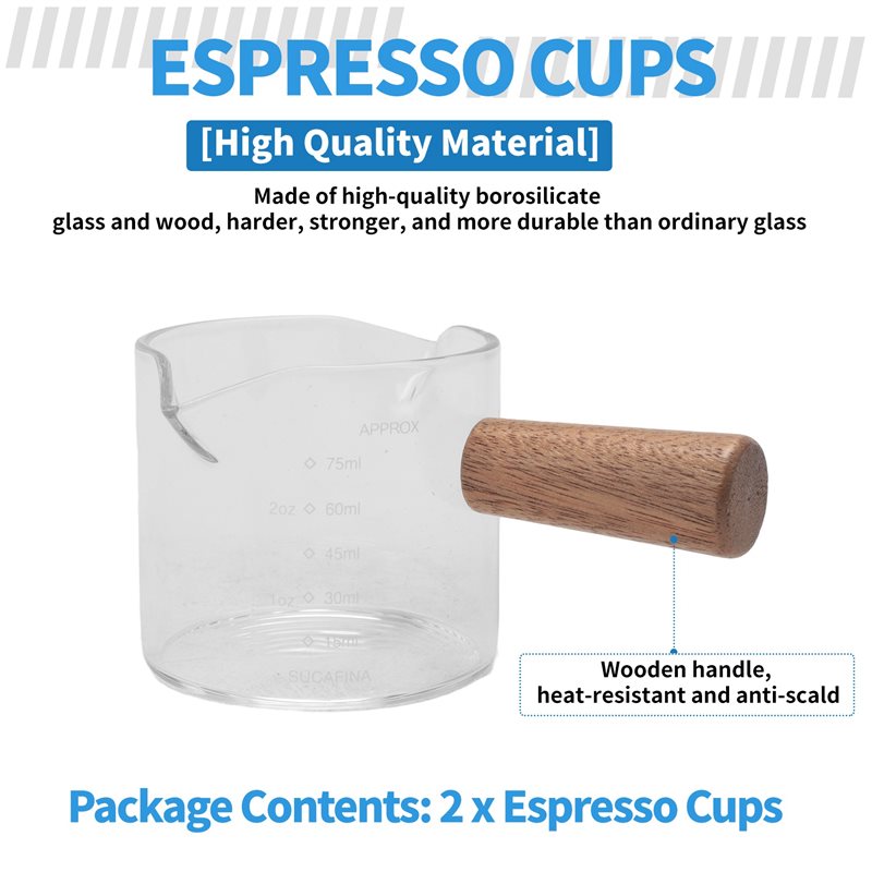 B50C 2 unidades de copos de es - Espresso Shot Glass avaliação e preço