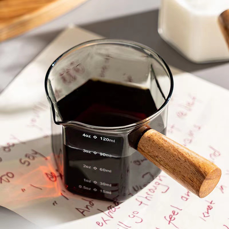 50-250ml alça de madeira copo  - Espresso Shot Glass avaliação e preço